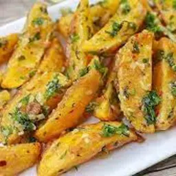 Fries Plate with Omelette and Flower